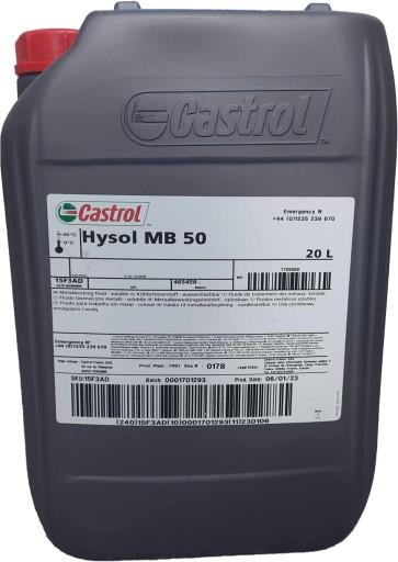 CASTROL HYSOL MB 50 20л ЛОД