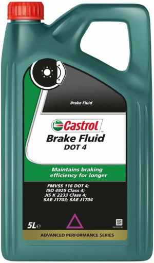 CASTROL ГАЛЬМІВНА РІДИНА DOT4 5L SYNT.  ГАЛЬМІВНА РІДИНА DOT 4