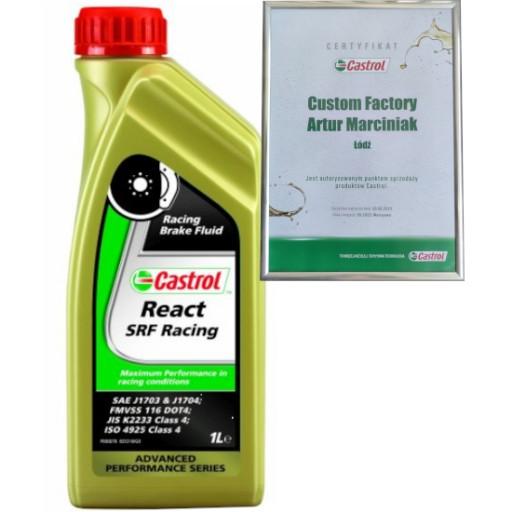 CASTROL REACT SRF RACING 1л ГАЛЬМІВНА РІДИНА ДЛЯ МОТОСПОРТУ