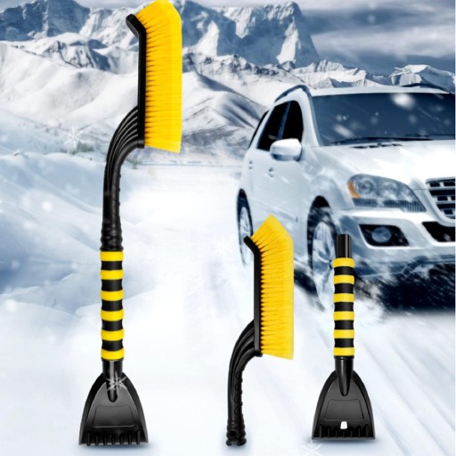 CE скребок для лобового скла автомобіля з щіткою - 66 см ручка з