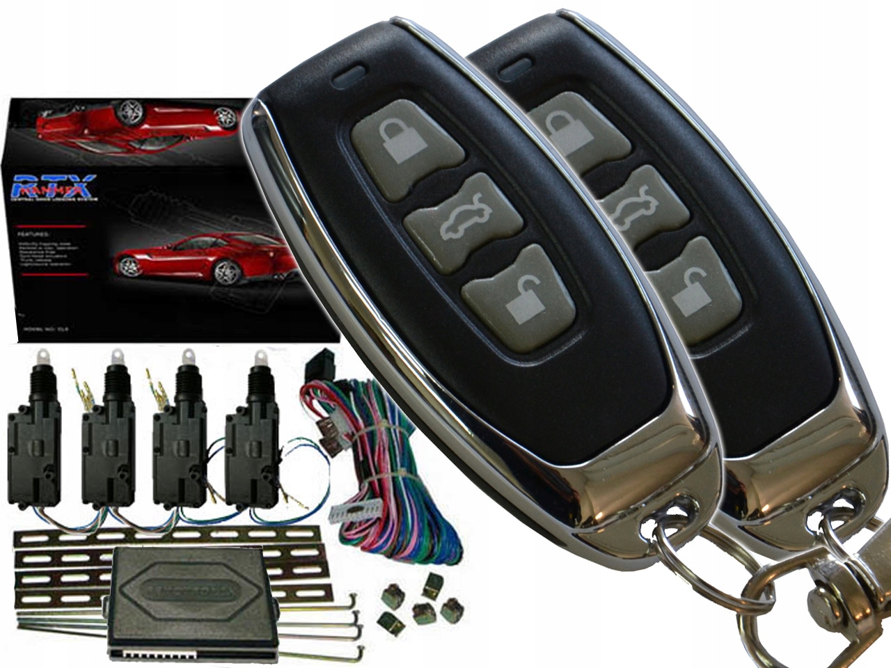 CL9D-4d - ЦЕНТРАЛЬНЫЙ ЗАМОК ШИНЫ REMOTES POWERFUL ACTUATOR 8KG CL9D