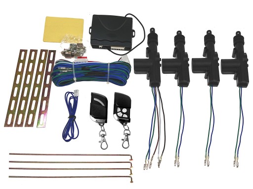 4drzwi 12v - ЦЕНТРАЛЬНИЙ ЗАМОК З ПУЛЬТОМ 4 ДВЕРНИЙ УНІВЕРСАЛЬНИЙ 12В МИГАЛКИ З ПОМИГАВКАМИ