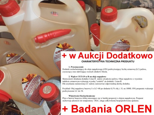 Цетан R 1litr = VERVA концентрат на 1000 л ON + Charakt карта .  і погано. Орлен
