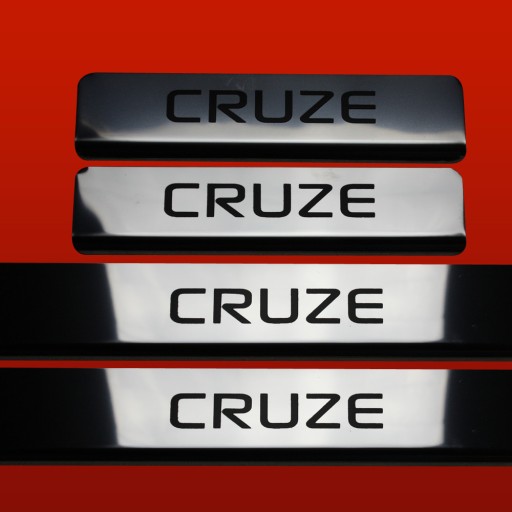 Накладки з нержавіючої сталі CHEVROLET CRUZE Glossy 304. Дзеркальне покриття