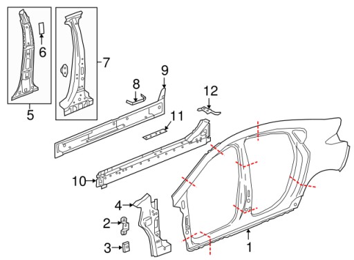 84240055 - ЧЕТВЕРТЬ КРЫЛА CHEVROLET VOLT ЗАДНЯЯ ПРАВАЯ 84240055 ЛЕВАЯ 842400566