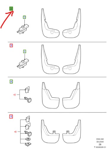 ПЕРЕДНІ БРИЗКОВИКИ FORD FOCUS Mk1 2001-2005 рр
