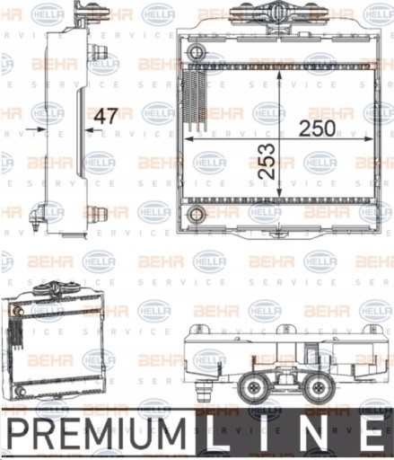 РАДІАТОР BMW 7 F01 08- 17117802662