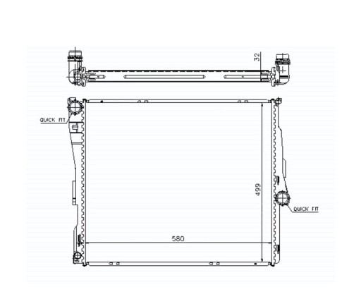 РАДИАТОР BMW X3 E83 04- 17113400013