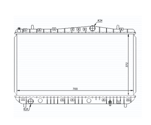 96553378 - РАДИАТОР CHEVROLET LACETTI/NUBIRA KLAN/J200 03-