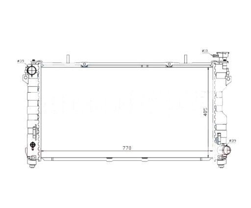 4809238 - РАДИАТОР CHRYSLER VOYAGER 01- 4809238