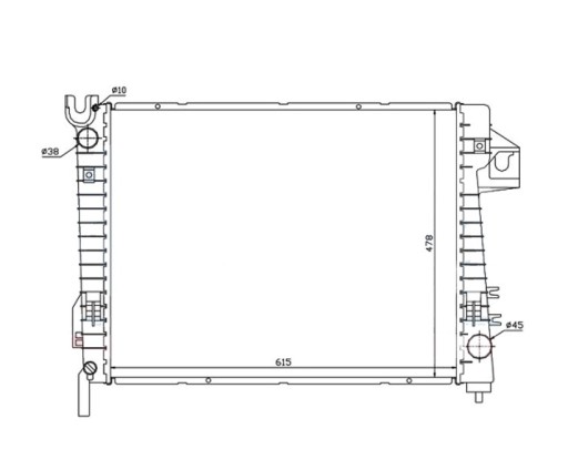 52030191AB - РАДІАТОР DODGE RAM 01/02- 52030191AB НОВИЙ