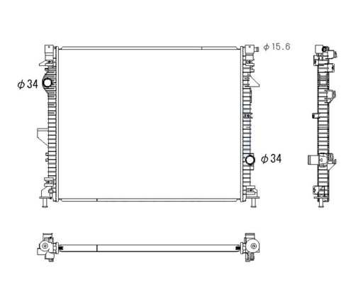 РАДИАТОР FORD EDGE 15- F2GZ8005C