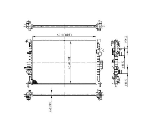 РАДІАТОР FORD KUGA 13- 1786804 НОВ