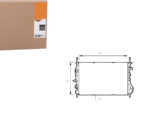 53741 - Радіатор ford mondeo 00-07 nrf