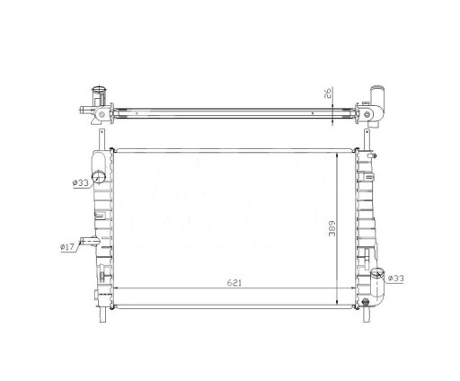 РАДІАТОР FORD MONDEO 11.00- 1115769