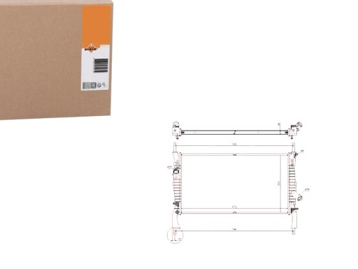 53742 - Радіатор ford transit 06- nrf