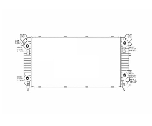 РАДИАТОР GMC SIERRA 14- 23126402