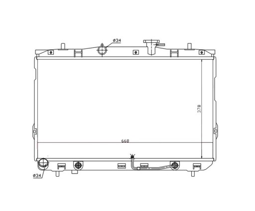 РАДІАТОР HYUNDAI ELANTRA 00- 253102D110