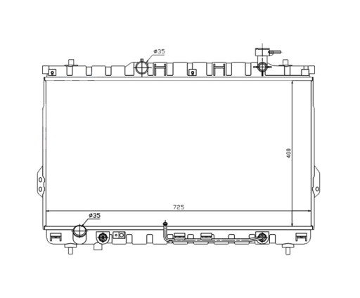 РАДИАТОР HYUNDAI SANTAFE 00- 2531026050
