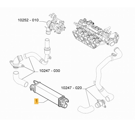 50514475 - ІНТЕРКУЛЕР GIULIETTA 10- 1.75 1.8 TBI