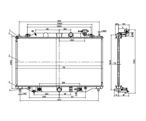 РАДИАТОР MAZDA CX-5 12- SH0215200A