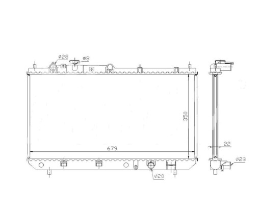 РАДІАТОР MAZDA PREMACY 06.99- FP8715200A