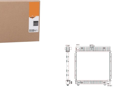 514250 - РАДІАТОР MERCEDES W123 NRF