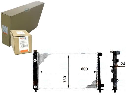 8MK 376 - РАДІАТОР MERCEDES W168 A КЛАС 1.4 - BEHR HELLA