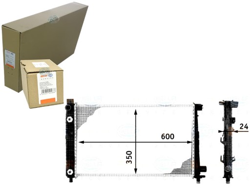 8MK 376 713-054 - РАДІАТОР MERCEDES W168 A КЛАС 1.4 - BEHR HELLA