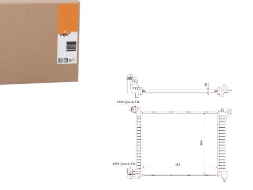 NRF53841/RS7 - РАДИАТОР MINI ONE D 03 - NRF