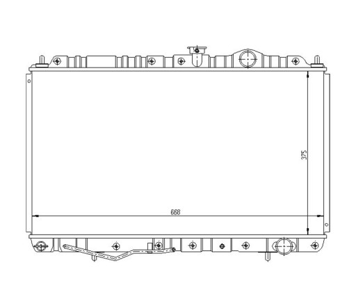 РАДІАТОР MITSUBISHI GALANT 03.93- MR126088