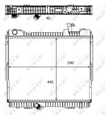 58484 - РАДІАТОР NISSAN CABSTAR 2.5 DCI 06-