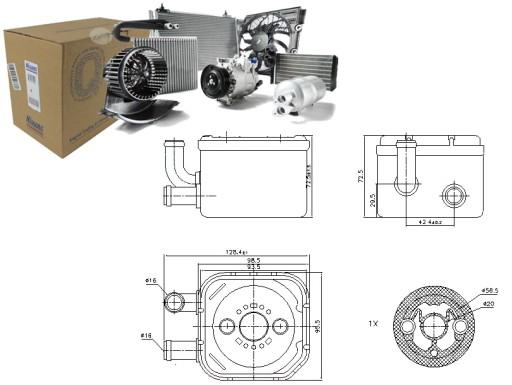 90654 - МАСЛЯНЫЙ ОХЛАДИТЕЛЬ AUDI A4 A6 A8 ALLROAD SKODA SUPERB