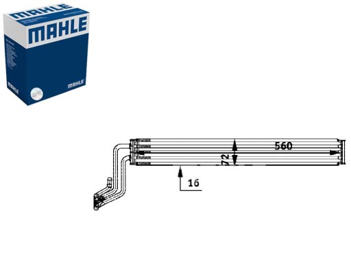 CLC 48 000P - МАСЛООХОЛОДЖУВАЧ AUDI Q7 VW TOUAREG 2.5D-3.6 01/03-08/15 MAHLE