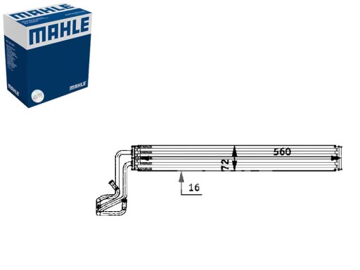 51 000P - МАСЛООХОЛОДЖУВАЧ AUDI Q7 VW TOUAREG 4.2-6.0 10/02-08/15 MAHLE