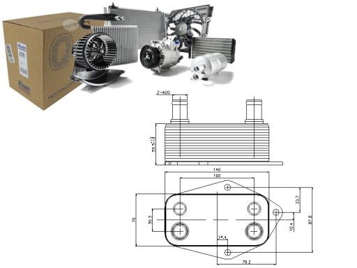 NIS90675(iMOTO) - МАСЛООХОЛОДЖУВАЧ BMW 3 2.0D 02.98-08.01 NISSENS