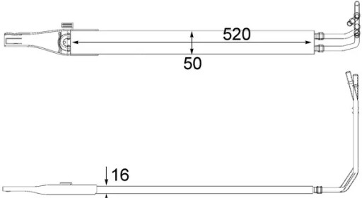 10 000P - Масляный радиатор DB VITO W639 2,1 CDI 10-