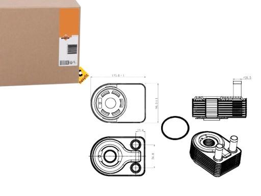 31312 - МАСЛООХОЛОДЖУВАЧ FORD B-MAX 1.0 12- NRF