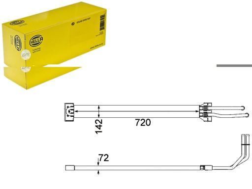 HEL8MO 376 - ОХОЛОДЖУВАЧ МАСЛА HELLA 95834706900 95834706920 7P54
