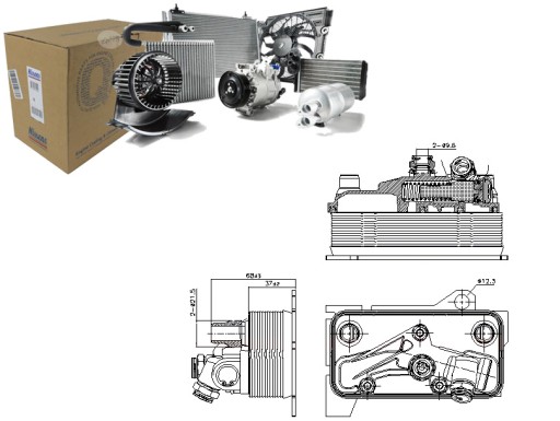 90870 - Масляный радиатор MERCEDES C A205 C C205 C T-MODEL S205 C W205 GLC C253