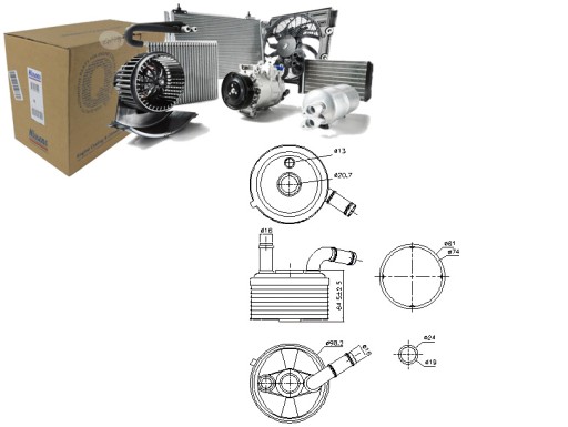 91185 - Масляный радиатор MINI R57 R58 R59 COUNTRYMAN R60 PACEMAN R61 2.0 D