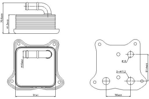 NIS-90680-ZS1 - Масляний радіатор NISSENS 03F117021A