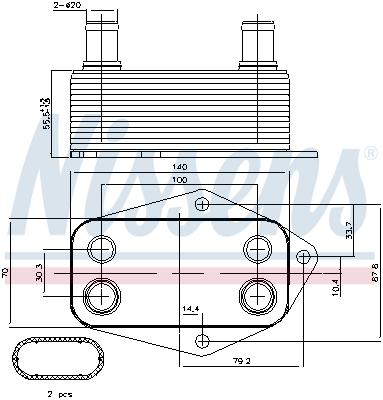 NIS-90675-ZS1 - МАСЛЯНЫЙ ОХЛАДИТЕЛЬ NISSENS 90675 11422247015
