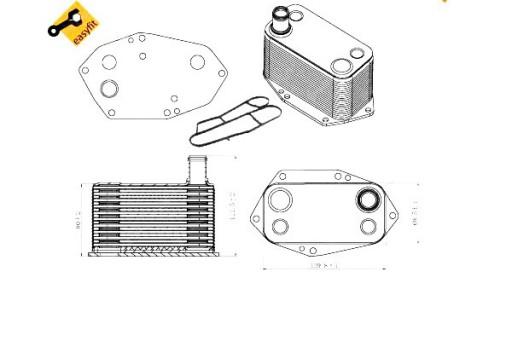 NRF-31307-ZS1 - МАСЛЯНЫЙ ОХЛАДИТЕЛЬ NRF 11422247204 2247204 405M11 907