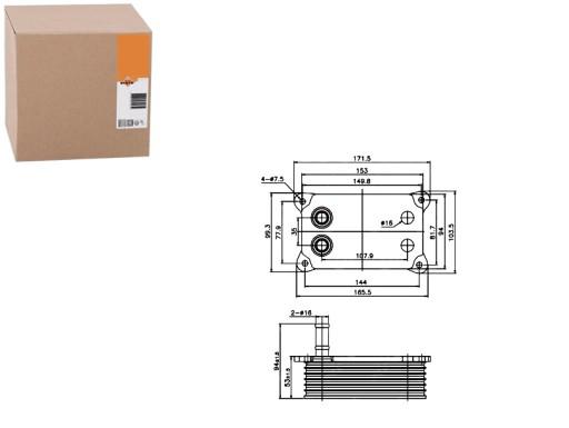 NRF31071/RS2 - МАСЛООХОЛОДЖУВАЧ NRF 1329011 1477141 1C1Q6B624AH 09