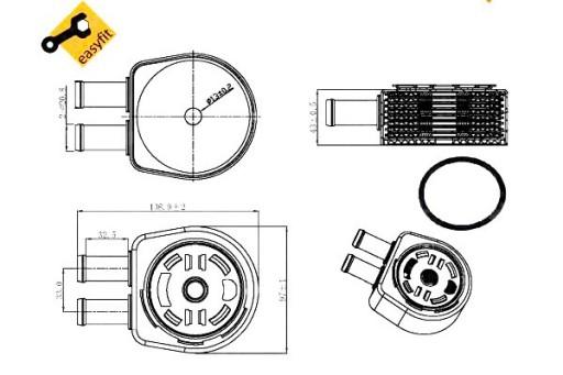 NRF-31310-ZS1 - МАСЛЯНЫЙ ОХЛАДИТЕЛЬ NRF 1682214 AG9G6A642BC