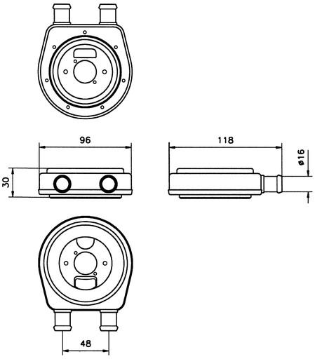МАСЛЯНЫЙ ОХЛАДИТЕЛЬ NRF 31303
