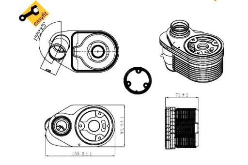 NRF-31324-ZS1 - МАСЛЯНЫЙ ОХЛАДИТЕЛЬ NRF 504375378 5801630224 580155558