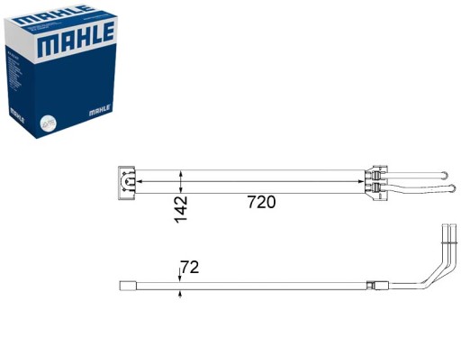 109 000P - МАСЛЯНЫЙ РАДИАТОР PORSCHE CAYENNE VW TOUAREG 3.0 D-4.8 02.07-MAHLE
