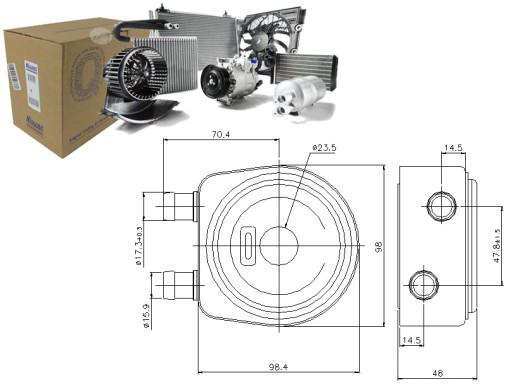 PRO/90697 - МАСЛООХОЛОДЖУВАЧ VOLVO 440 K 460 S40 I V40 DACIA SO
